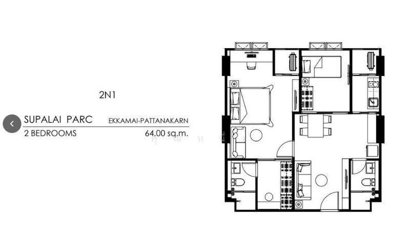 Supalai Parc Ekkamai-Pattanakarn : ศุภาลัย ปาร์ค เอกมัย-พัฒนาการ, กรุงเทพ, สวนหลวง, กรุงเทพ, 64 ตร.ม., คอนโด ขายดาวน์, โดย คุณหนึ่ง, 500568812 - DDproperty.com