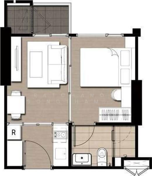 Condolette Midst Rama 9, Bangkok, 72 Rama 9, Huai Khwang, Bangkok, 1 Bedroom, 29 sqm, Condo For Sale, by Ratchanon Songthammakul, 500569162 - DDproperty.com