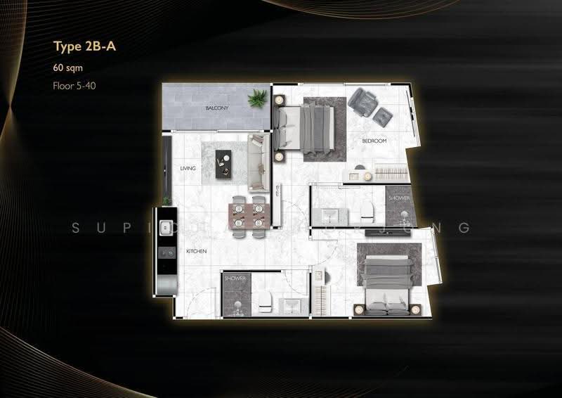 Grand Solaire Noble, Chon Buri (Pattaya), 3rd Road, Bang Lamung, Bang Lamung (Pattaya), Chon Buri (Pattaya), 2 Bedrooms, 60 sqm, Condo For Sale, by Supicha Chorjong, 500569363 - DDproperty.com
