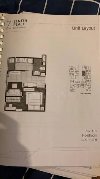 Zenith Place Sukhumvit 42, Bangkok, Sukhumvit Road, Phra Kanong, Khlong Toei, Bangkok, 1 Bedroom, 31 sqm, Condo For Sale, by Bussara Sri-At, 500569609 - DDproperty.com