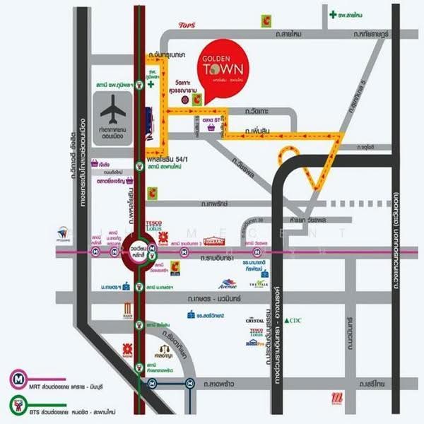 โกลเด้น ทาวน์ พหลโยธิน - สะพานใหม่, กรุงเทพ, คลองถนน, สายไหม, กรุงเทพ, 120 ตร.ม., ทาวน์เฮ้าส์ ขาย, โดย AJHOMECENTER - คุณจูน, 500569997 - DDproperty.com