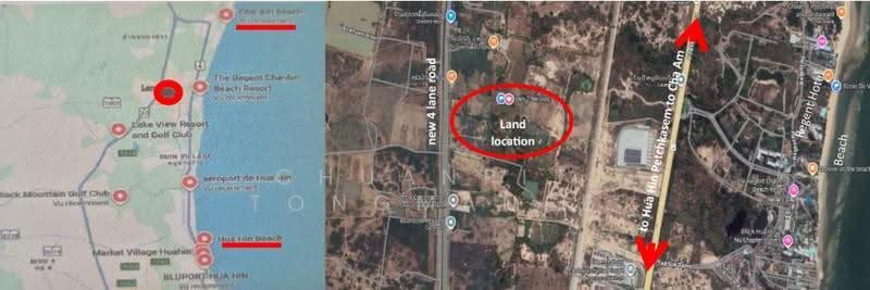 Land in Cha-am, 58 rai 2 ngan 38.2 square wah in size, for housing estate project development, Phetchaburi, Cha-am, Cha-Am, Phetchaburi, , 93,753 sqm, Land For Sale, by Chuanpit Tongmanee, 500571087 - DDproperty.com