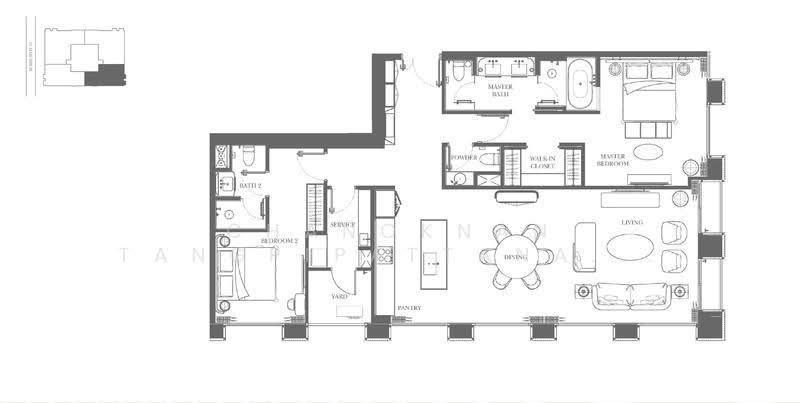 InterContinental Residences Bangkok Asoke, Bangkok, 10 Soi Sukhumvit 16, Khlong Toei, Bangkok, 2 Bedrooms, 139 sqm, Condo For Sale, by Chanoknan Tangpipattanapong, 500571259 - DDproperty.com