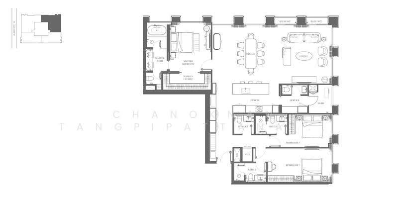 InterContinental Residences Bangkok Asoke, Bangkok, 10 Soi Sukhumvit 16, Khlong Toei, Bangkok, 3 Bedrooms, 193 sqm, Condo For Sale, by Chanoknan Tangpipattanapong, 500571366 - DDproperty.com