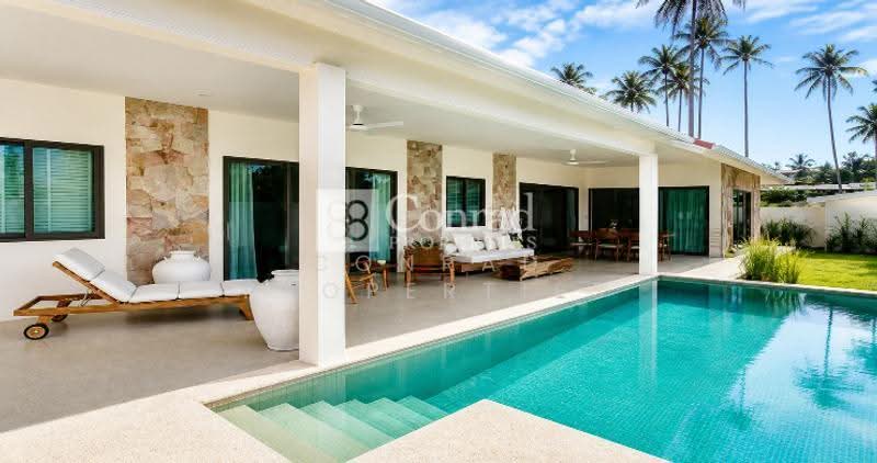 Discover refined tropical living with this exceptional 3-bedroom luxury pool villa for sale in Bang, Surat Thani, Mae Nam, Ko Samui, Surat Thani, 2 Bedrooms, 400 sqm, Villa For Sale, by Conrad Properties, 500571442 - DDproperty.com