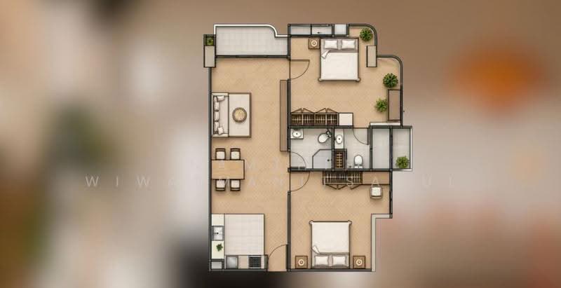 J.C. Tower, Bangkok, Soi Sukhumvit 55, Khlong Tan Nua, Watthana, Bangkok, 2 Bedrooms, 87 sqm, Condo For Rent, by Namthip Wiwatmanitsakul, 500571495 - DDproperty.com