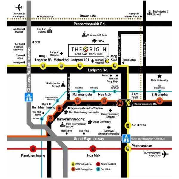 The Origin Ladprao Bangkapi, Bangkok, 3339 Lat Phrao Rd, Khlong Chan, Bang Kapi, Bangkok, 2 Bedrooms, 35 sqm, Condo For Sale, by AJHOMECEN-คุณหนึ่ง, 500572173 - DDproperty.com