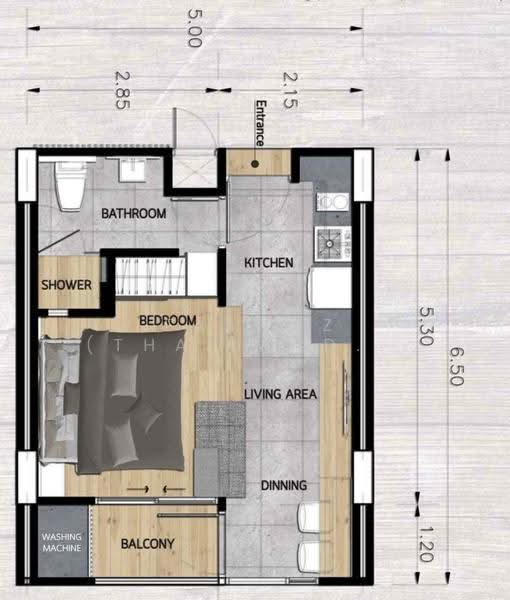 ReLife The Windy, Phuket, 15 200 Soi 1, Rawai, Muang Phuket, Phuket, Studio, 32 sqm, Condo For Sale, by Fazwaz (Thailand) Co., Ltd., 500572310 - DDproperty.com