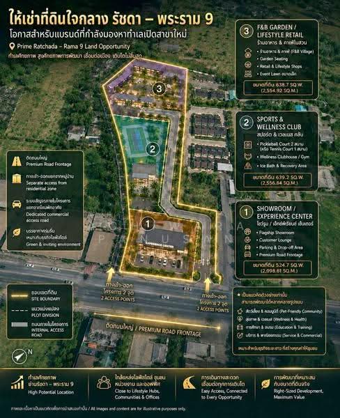 ที่ดินให้เช่าถ.เทียมร่วมมิตร ศูนย์วัฒนธรรม, Bangkok, เทียมร่วมมิตร, Huai Khwang, Bangkok, , 2,416 sqm, Land For Rent, by Achiwara Panusan, 500573152 - DDproperty.com