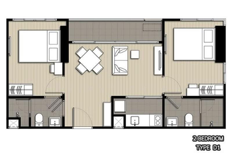 IDEO O2 Bangna, Bangkok, 195 Sanphawut Road, Bang Na Tai, Bang Na, Bangkok, 2 Bedrooms, 53 sqm, Condo For Sale, by Chaiwat Chung, 500573173 - DDproperty.com