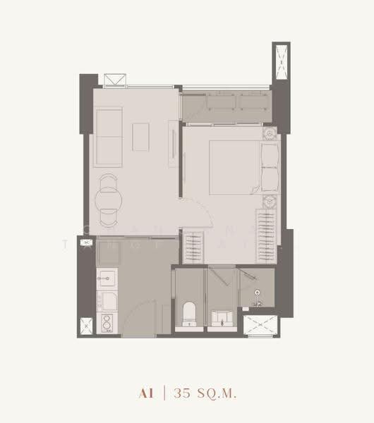 Rhythm Charoennakhon Iconic, Bangkok, Charoen Nakhon Road, Khlong Ton Sai, Khlong San, Bangkok, 1 Bedroom, 35 sqm, Condo For Sale, by Chanoknan Tangpipattanapong, 500573440 - DDproperty.com