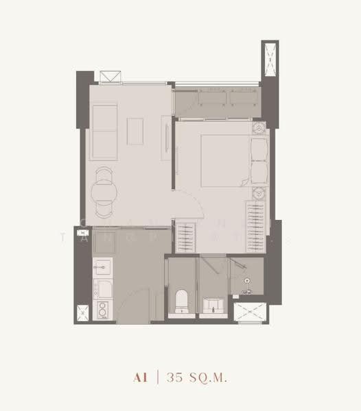 Rhythm Charoennakhon Iconic, bangkok, Charoen Nakhon Road, Khlong Ton Sai, Khlong San, Bangkok, 1 Bedroom, 35 sqm, Condo For Sale, by Chanoknan Tangpipattanapong, 500573452 - DDproperty.com