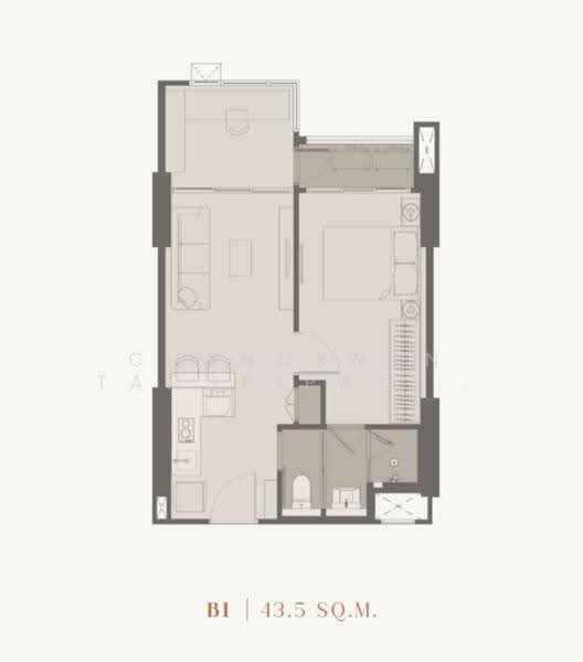 Rhythm Charoennakhon Iconic, Bangkok, Charoen Nakhon Road, Khlong Ton Sai, Khlong San, Bangkok, 1 Bedroom, 44 sqm, Condo For Sale, by Chanoknan Tangpipattanapong, 500573539 - DDproperty.com