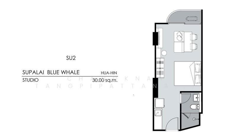 Supalai Blue Whale Hua Hin, Prachuap Khiri Khan, 3768 Soi Hua Hin - Huai Mongkol 8, Hua Hin, Prachuap Khiri Khan, Studio, 30 sqm, Condo For Sale, by Chanoknan Tangpipattanapong, 500575123 - DDproperty.com