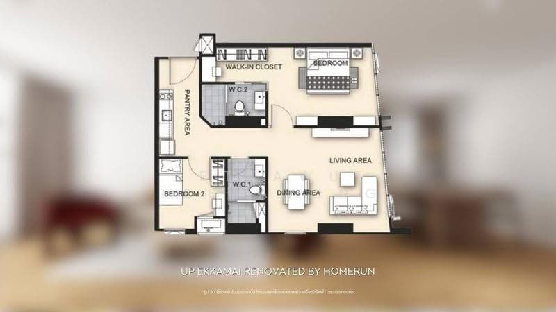UP Ekamai, bangkok, Soi Sukhumvit 63, Khlong Tan Nua, Watthana, Bangkok, 2 Bedrooms, 89 sqm, Condo For Sale, by Settawut Leenavong, 500578906 - DDproperty.com