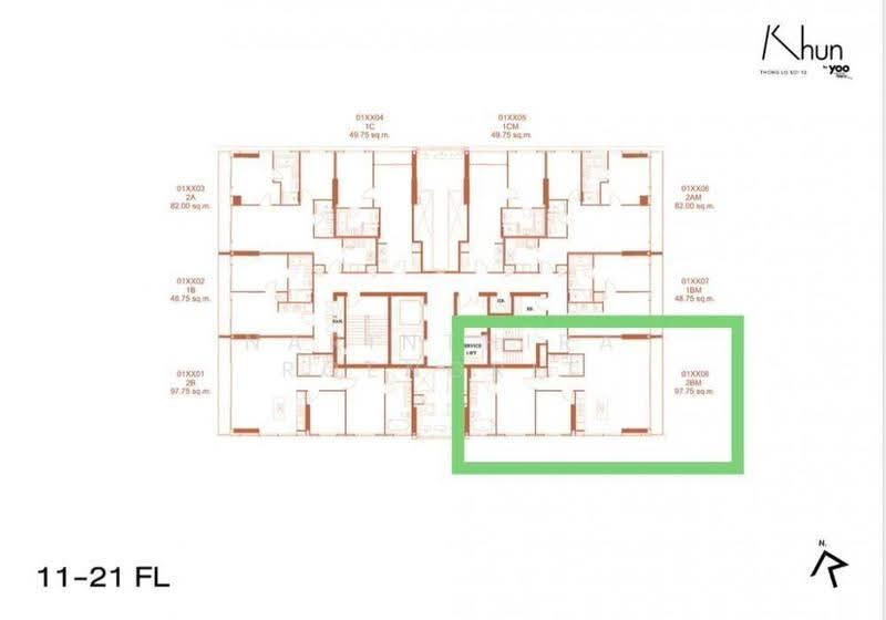 Khun By Yoo, Bangkok, 338 Thonglor Road, Khlong Tan Nua, Watthana, Bangkok, 2 Bedrooms, 98 sqm, Condo For Rent, by Narinthira Roengrit, 500580644 - DDproperty.com