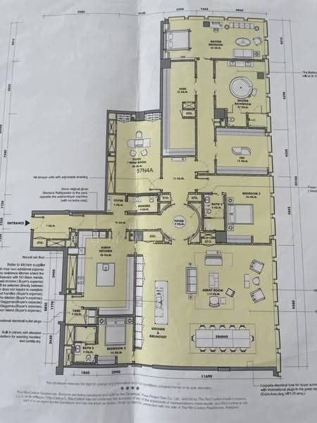 The Ritz-Carlton Residences : เดอะ ริซท์-คาร์ลตัน เรสซิเดนเซส, กรุงเทพ, 114 ถ.นราธิวาสราชนครินทร์, สีลม, บางรัก, กรุงเทพ, 408 ตร.ม., คอนโด ขาย, โดย Teeranant Chonwisaikajon, 500582065 - DDproperty.com