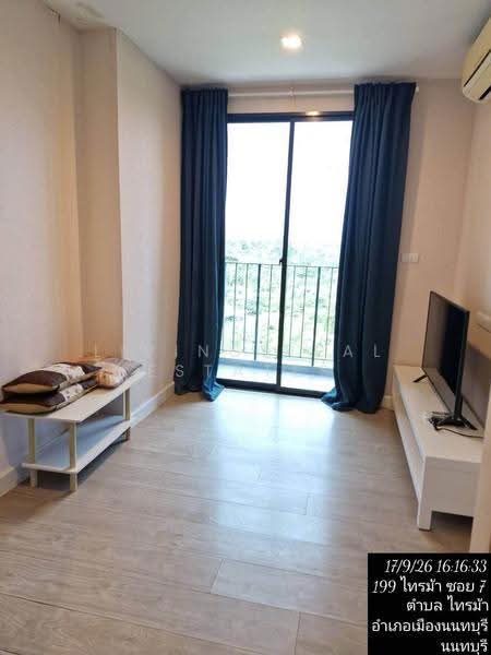 Metro Luxe Riverfront Rattanathibet, Nonthaburi, Saima Soi 7 Road, Sai Ma, Muang Nonthaburi, Nonthaburi, 1 Bedroom, 26 sqm, Condo For Rent, by Living Real Estates, 500583373 - DDproperty.com