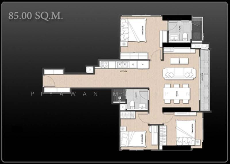 The Signature by URBANO, bangkok, 1525 Phahonyothin Road, Samsen Nai, Phaya Thai, Bangkok, 3 Bedrooms, 85 sqm, Condo For Sale, by Piyawan Maiyapan, 500583935 - DDproperty.com