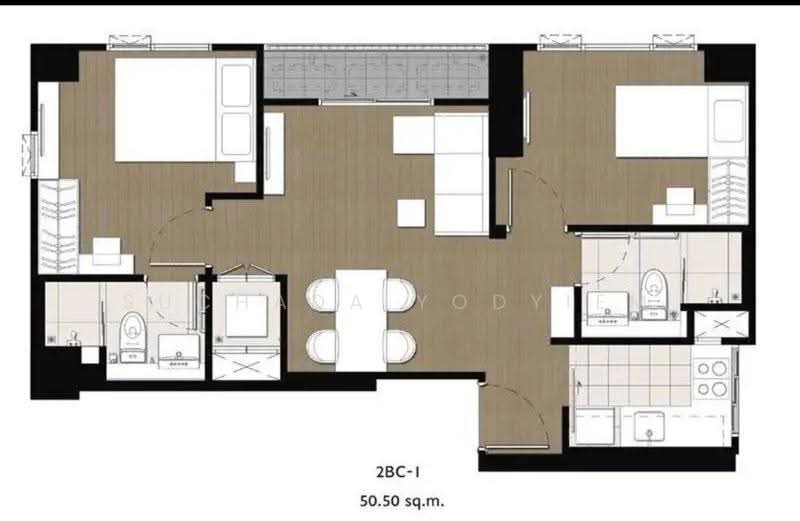 The Privacy Thaphra Interchange, Bangkok, 11 Soi Charan Sanitwong 1, Wat Tha Pra, Bangkok Yai, Bangkok, 2 Bedrooms, 51 sqm, Condo For Sale, by Suchada Yodyiem, 500583972 - DDproperty.com