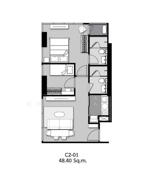 Park Origin Phayathai, bangkok, 89 Phaya Thai Road, Thanon Phaya Thai, Ratchathewi, Bangkok, 2 Bedrooms, 48 sqm, Condo For Sale, by Sarena Choengsamor, 500584315 - DDproperty.com