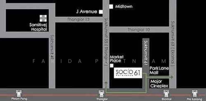 Socio Reference 61, bangkok, Sukhumvit 61, Khlongtoei Nua, Watthana, Bangkok, 2 Bedrooms, 62 sqm, Condo For Rent, by Farida Phetnuam, 500584539 - DDproperty.com