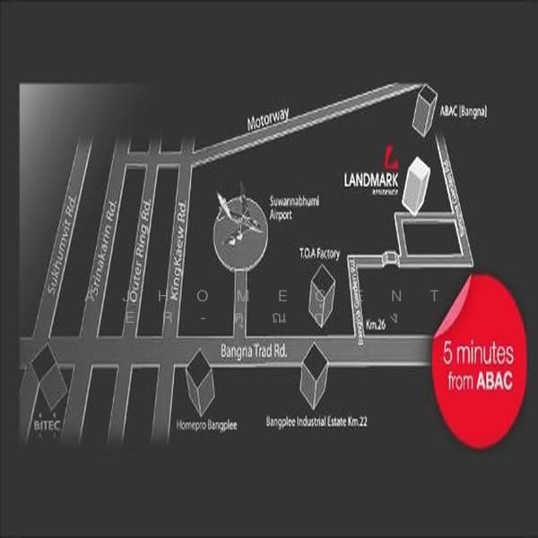 Landmark Residence ABAC Bangna : แลนด์มาร์ค เรสซิเดนซ์ เอแบค บางนา, สมุทรปราการ, 414 หมู่ 4 ถ.บางนา-ตราด, บางบ่อ, บางบ่อ, สมุทรปราการ, 31 ตร.ม., คอนโด ขาย, โดย AJHOMECENTER-คุณก้อง, 500585211 - DDproperty.com