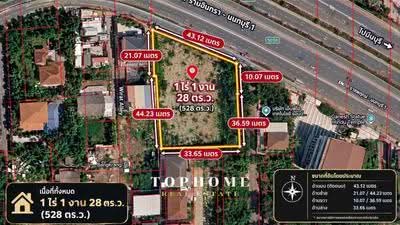 ขาย - ขายด่วน! ที่ดินเปล่าถนนราชพฤกษ์ – นนทบุรี 1 | บางกร่าง จ.นนทบุรี แปลงใหญ่ ถมแล้ว, นนทบุรี