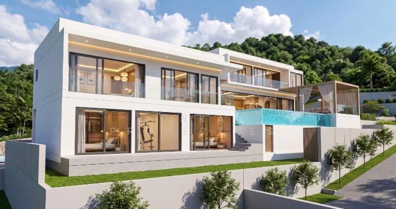 Luxury 4+1 Bed Sunset Sea View Villa in Ban Makham, surat-thani, Ang Thong, Ko Samui, Surat Thani, 4 Bedrooms, 742 sqm, Villa For Sale, by Conrad Properties, 500587456 - DDproperty.com