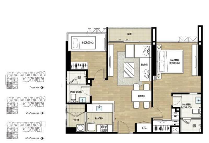 The Room Sukhumvit 69, bangkok, 1539 Sukhumvit Road, Phra Kanong Nua, Watthana, Bangkok, 2 Bedrooms, 82 sqm, Condo For Sale, by Settawut Leenavong, 500589446 - DDproperty.com