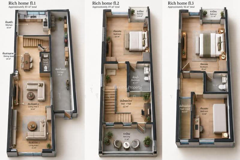 Soi Onnut 66 Yaek 7, bangkok, อ่อนนุช, On Nut, Suan Luang, Bangkok, 3 Bedrooms, 222 sqm, Townhouse For Sale, by Roongrat Maitreejittawon, 500590007 - DDproperty.com