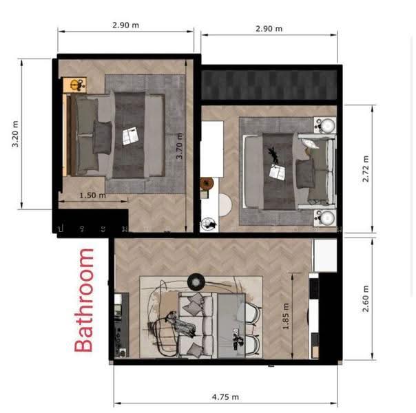 Life Sukhumvit 48, bangkok, Soi Sukhumvit 48, Phra Kanong, Khlong Toei, Bangkok, 2 Bedrooms, 40 sqm, Condo For Sale, by ประมวลศักดิ์ รักชื่น, 500590904 - DDproperty.com