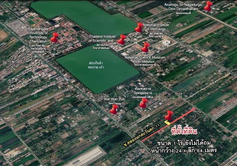 LAND FOR SALE 1 Rai of Land in Khlong 6, Khlong Hok West Soi 11, Near Rajamangala University of, pathum-thani, ถนนเลียบคลอง6, Khlong Hok, Khlong Luang, Pathum Thani, , 1,600 sqm, Land For Sale, by Ratchawan Huang, 500590918 - DDproperty.com
