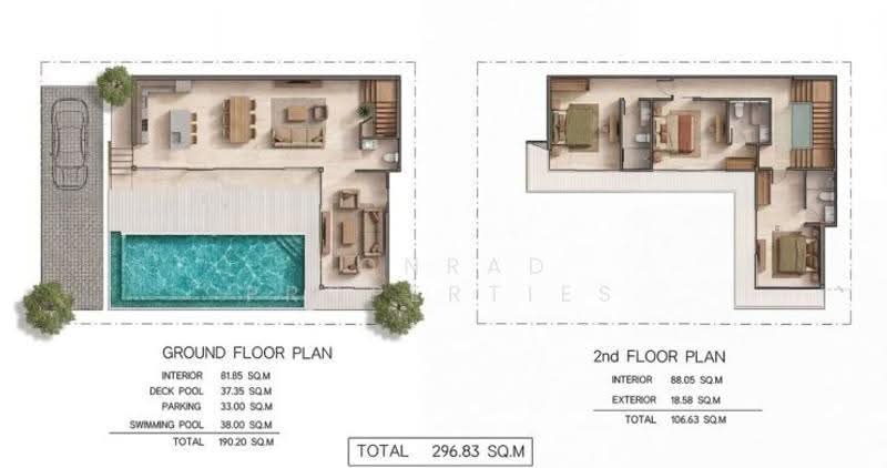 Luxury 3 Bed Garden Pool Villas for Sale in Chaweng, surat-thani, Bo Put, Ko Samui, Surat Thani, 3 Bedrooms, 340 sqm, Villa For Sale, by Conrad Properties, 500591428 - DDproperty.com