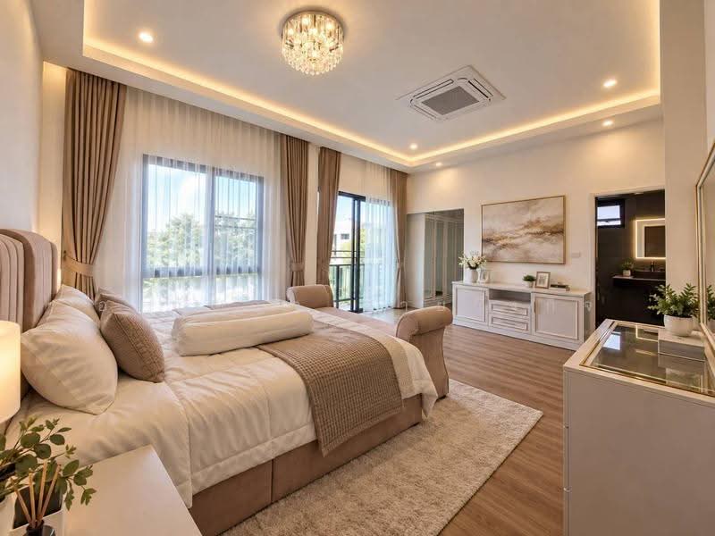For Rent: Tan Thara Village, Hang Dong – Beautiful Modern-Style House (ID:640HR), chiang-mai, Ban Waen, Hang Dong, Chiang Mai, 4 Bedrooms, 250 sqm, Single Detached House For Rent, by อรกัญญา สายวังกิจ, 500592580 - DDproperty.com