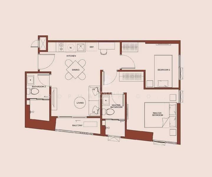 Metris District Ladprao, bangkok, Lat Phrao Rd, Jom Phon, Chatuchak, Bangkok, 2 Bedrooms, 50 sqm, Condo For Sale, by PROPMATCH CO., LTD., 500594799 - DDproperty.com
