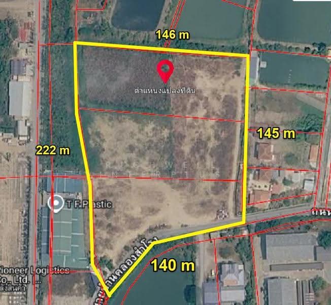 ขายที่ดินบางเสาธง บางพลี ผังเมืองสีม่วงถมแล้ว 15 ไร่ ทำเลมีศักยภาพ บางนา-ตราด กม.23, สมุทรปราการ, ศีรษะจรเข้ใหญ่, บางเสาธง, สมุทรปราการ, 24,000 ตร.ม., ที่ดิน ขาย, โดย RICHWELL INTERPLUS, 500596187 - DDproperty.com