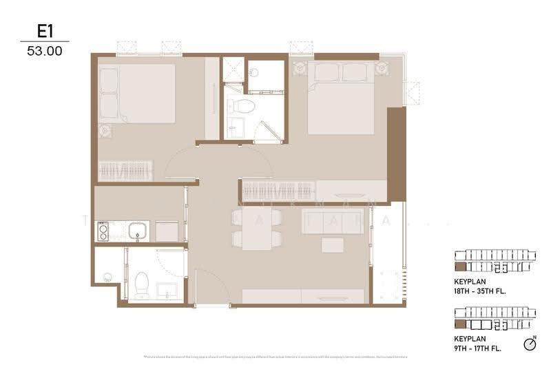 Aspire Onnut Station, bangkok, Sukhumvit Road, Phra Kanong, Khlong Toei, Bangkok, 2 Bedrooms, 53 sqm, Condo For Sale, by Chanoknan Tangpipattanapong, 500597580 - DDproperty.com