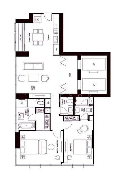 The Monument Thonglor, bangkok, 998 Thonglor Road, Khlong Tan Nua, Watthana, Bangkok, 2 Bedrooms, 125 sqm, Condo For Rent, by Tongchompoo Pattanachaiwongkoon, 500601559 - DDproperty.com