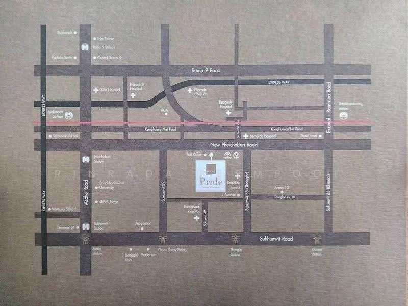 The Niche Pride Thonglor-Phetchaburi, Bangkok, New Petchaburi Road, Bang Kapi, Huai Khwang, Bangkok, 1 Bedroom, 31 sqm, Condo For Sale, by Rinrada Permpool, 500604725 - DDproperty.com