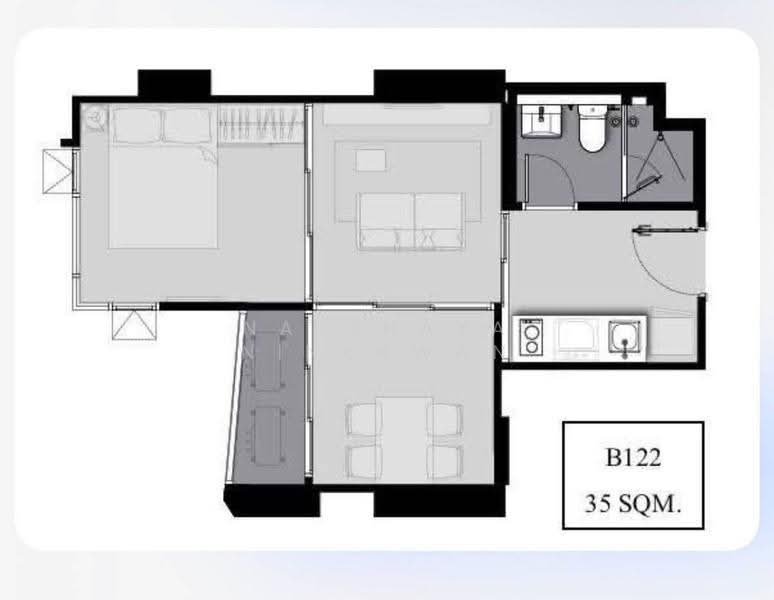 Life Ladprao Valley, Bangkok, Phaholyothin Road, Jom Phon, Chatuchak, Bangkok, 1 Bedroom, 35 sqm, Condo For Sale, by Natthaya Ninkhwan, 500605946 - DDproperty.com