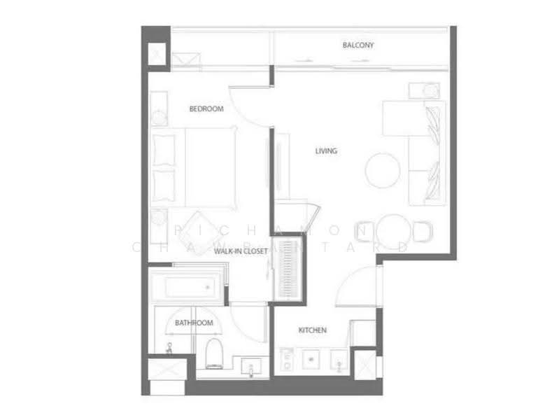 The Strand Thonglor, Bangkok, 36 Soi Sukhumvit 55, Khlong Tan Nua, Watthana, Bangkok, 1 Bedroom, 48 sqm, Condo For Sale, by Pichamon Chawbantard, 500605966 - DDproperty.com