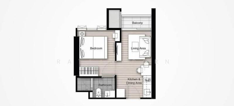 Whizdom Connect Sukhumvit, bangkok, 1 Soi Piyibut 1, Sukhumvit Road, Bang Na, Bangkok, 1 Bedroom, 27 sqm, Condo For Rent, by Rattanaporn Khamlit, 500606933 - DDproperty.com