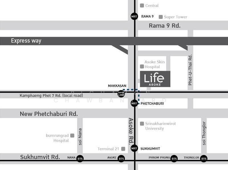 Life Asoke : ไลฟ์ อโศก, กรุงเทพ, ถนนอโศก-ดินแดง แขวงบางกะปิ เขตห้วยขวาง กทม, บางกะปิ, ห้วยขวาง, กรุงเทพ, 36 ตร.ม., คอนโด ให้เช่า, โดย Pichamon Chawbantard, 500606978 - DDproperty.com