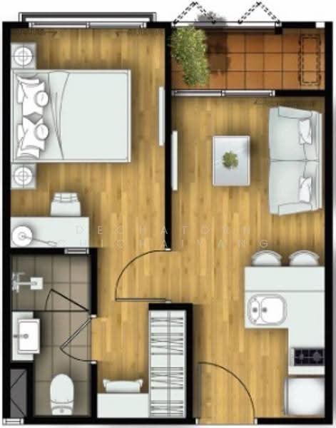 Condolette Dwell Sukhumvit 26, Bangkok, Soi Sukhumvit 26, Khong Tan, Khlong Toei, Bangkok, 1 Bedroom, 33 sqm, Condo For Rent, by Dechatorn Chichaiyang, 500607381 - DDproperty.com
