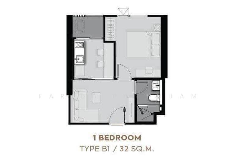 Life Asoke-Rama 9, bangkok, 626 Asoke-Dindaeng Road, Makkasan, Ratchathewi, Bangkok, 1 Bedroom, 32 sqm, Condo For Rent, by Farida Phetnuam, 500607572 - DDproperty.com