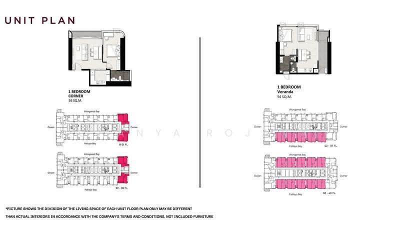 Once Wongamat, Chon Buri (Pattaya), พัทยา-นาเกลือ, Na Kloe, Bang Lamung (Pattaya), Chon Buri (Pattaya), 1 Bedroom, 54 sqm, Condo For Sale, by Chanya Rojana, 500608406 - DDproperty.com