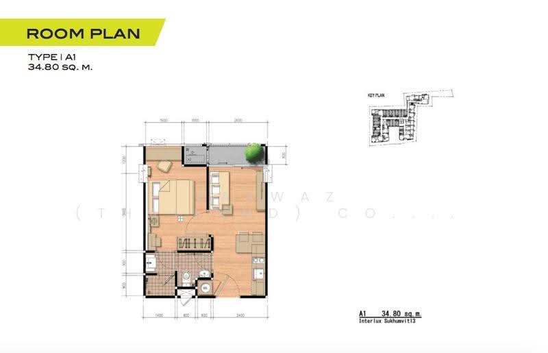 InterLux Premier Sukhumvit 13, Bangkok, Soi Sukhumvit 13, Sukhumvit Road, Khlongtoei Nua, Watthana, Bangkok, 1 Bedroom, 35 sqm, Condo For Sale, by Fazwaz (Thailand) Co., Ltd., 500610010 - DDproperty.com