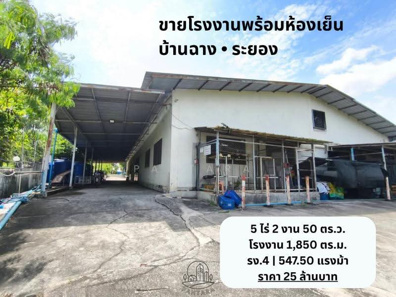 บ้านฉาง, ระยอง, ถนนรวมมิตร-เขาภูดร, บ้านฉาง, ระยอง, 1,850 ตร.ม., โกดัง-โรงงาน ขาย, โดย PANTARA, 500612487 - DDproperty.com