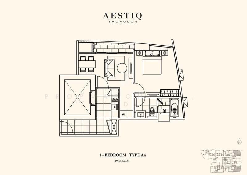 AESTIQ Thonglor, Bangkok, 916 Soi Sukhumvit 55, Khlong Tan Nua, Watthana, Bangkok, 1 Bedroom, 51 sqm, Condo For Rent, by PROPMATCH CO., LTD., 500614903 - DDproperty.com